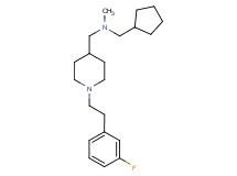 (cyclopentylmethyl)({1-[2-(3-fluorophenyl)ethyl]-4-piperidinyl}methyl)methylamine