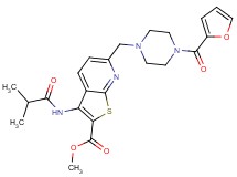 methyl 6-{[4-(2-furoyl)-1-piperazinyl]methyl}-3-(isobutyrylamino)thieno[2,3-b]pyridine-2-carboxylate