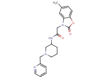 2-(5-methyl-2-oxo-1,3-benzoxazol-3(2H)-yl)-N-[1-(2-pyridinylmethyl)-3-piperidinyl]acetamide