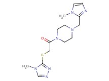 1-[(1-methyl-1H-imidazol-2-yl)methyl]-4-{[(4-methyl-4H-1,2,4-triazol-3-yl)thio]acetyl}piperazine