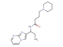 N-(1-imidazo[1,2-a]pyrimidin-2-ylpropyl)-4-(1-piperidinyl)butanamide