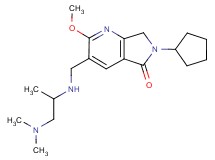 6-cyclopentyl-3-({[2-(dimethylamino)-1-methylethyl]amino}methyl)-2-methoxy-6,7-dihydro-5H-pyrrolo[3,4-b]pyridin-5-one