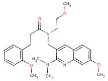 N-{[2-(dimethylamino)-7-methoxy-3-quinolinyl]methyl}-N-(2-methoxyethyl)-3-(2-methoxyphenyl)propanamide