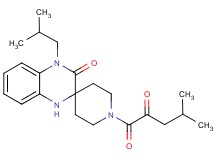 4'-isobutyl-1-(4-methyl-2-oxopentanoyl)-1',4'-dihydro-3'H-spiro[piperidine-4,2'-quinoxalin]-3'-one