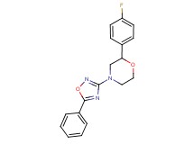 2-(4-fluorophenyl)-4-(5-phenyl-1,2,4-oxadiazol-3-yl)morpholine