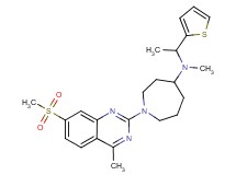 N-methyl-1-[4-methyl-7-(methylsulfonyl)-2-quinazolinyl]-N-[1-(2-thienyl)ethyl]-4-azepanamine