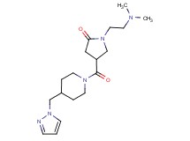 1-[2-(dimethylamino)ethyl]-4-{[4-(1H-pyrazol-1-ylmethyl)-1-piperidinyl]carbonyl}-2-pyrrolidinone