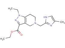 ethyl 1-ethyl-5-[(4-methyl-1H-imidazol-2-yl)methyl]-4,5,6,7-tetrahydro-1H-pyrazolo[4,3-c]pyridine-3-carboxylate