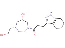 1-(2-hydroxyethyl)-4-[3-(4,5,6,7-tetrahydro-1H-indazol-3-yl)propanoyl]-1,4-diazepan-6-ol