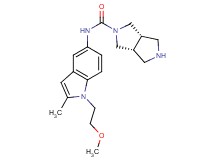 rel-(3aR,6aS)-N-[1-(2-methoxyethyl)-2-methyl-1H-indol-5-yl]hexahydropyrrolo[3,4-c]pyrrole-2(1H)-carboxamide hydrochloride