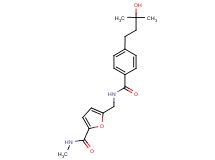 5-({[4-(3-hydroxy-3-methylbutyl)benzoyl]amino}methyl)-N-methyl-2-furamide
