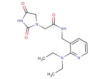 N-{[2-(diethylamino)-3-pyridinyl]methyl}-2-(2,4-dioxo-1-imidazolidinyl)acetamide
