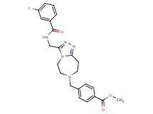 methyl 4-[(3-{[(3-fluorobenzoyl)amino]methyl}-5,6,8,9-tetrahydro-7H-[1,2,4]triazolo[4,3-d][1,4]diazepin-7-yl)methyl]benzoate