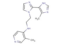 3-methyl-N-[2-(5'-methyl-1H,3'H-2,4'-biimidazol-1-yl)ethyl]pyridin-4-amine
