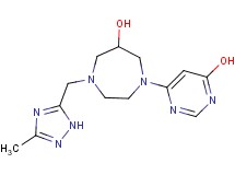 1-(6-hydroxypyrimidin-4-yl)-4-[(3-methyl-1H-1,2,4-triazol-5-yl)methyl]-1,4-diazepan-6-ol