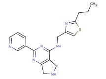 N-[(2-propyl-1,3-thiazol-4-yl)methyl]-2-(3-pyridinyl)-6,7-dihydro-5H-pyrrolo[3,4-d]pyrimidin-4-amine
