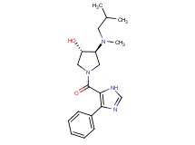 (3S*,4S*)-4-[isobutyl(methyl)amino]-1-[(4-phenyl-1H-imidazol-5-yl)carbonyl]-3-pyrrolidinol