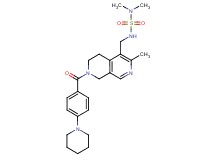 N,N-dimethyl-N'-({3-methyl-7-[4-(1-piperidinyl)benzoyl]-5,6,7,8-tetrahydro-2,7-naphthyridin-4-yl}methyl)sulfamide