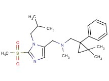 1-(2,2-dimethyl-1-phenylcyclopropyl)-N-{[1-isobutyl-2-(methylsulfonyl)-1H-imidazol-5-yl]methyl}-N-methylmethanamine