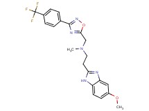 2-(5-methoxy-1H-benzimidazol-2-yl)-N-methyl-N-({3-[4-(trifluoromethyl)phenyl]-1,2,4-oxadiazol-5-yl}methyl)ethanamine