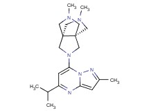 (1s,5s)-3-(5-isopropyl-2-methylpyrazolo[1,5-a]pyrimidin-7-yl)-7,10-dimethyl-3,7,10-triazatricyclo[3.3.3.0~1,5~]undecane
