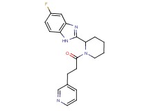 5-fluoro-2-{1-[3-(3-pyridinyl)propanoyl]-2-piperidinyl}-1H-benzimidazole
