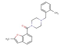 1-[(2-methyl-1-benzofuran-7-yl)carbonyl]-4-(2-methylbenzyl)piperazine