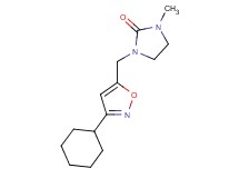 1-[(3-cyclohexylisoxazol-5-yl)methyl]-3-methylimidazolidin-2-one
