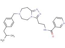 N-{2-[7-(4-isobutylbenzyl)-6,7,8,9-tetrahydro-5H-[1,2,4]triazolo[4,3-d][1,4]diazepin-3-yl]ethyl}nicotinamide