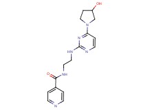 N-(2-{[4-(3-hydroxypyrrolidin-1-yl)pyrimidin-2-yl]amino}ethyl)isonicotinamide