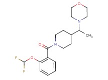4-(1-{1-[2-(difluoromethoxy)benzoyl]-4-piperidinyl}ethyl)morpholine