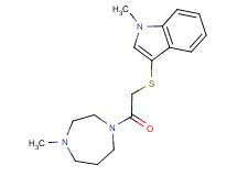 1-methyl-3-{[2-(4-methyl-1,4-diazepan-1-yl)-2-oxoethyl]thio}-1H-indole