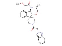 N-[(2R*,3R*)-2-(allyloxy)-1'-(2H-indazol-2-ylacetyl)-2,3-dihydrospiro[indene-1,4'-piperidin]-3-yl]-2-methoxyacetamide