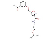 5-[(3-acetylphenoxy)methyl]-N-(3-isopropoxypropyl)-3-isoxazolecarboxamide