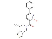 2-hydroxy-6-phenyl-N-propyl-N-(3-thienylmethyl)nicotinamide
