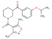 {1-[(3,5-dimethyl-4-isoxazolyl)carbonyl]-3-piperidinyl}(3-isopropoxyphenyl)methanone
