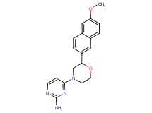 4-[2-(6-methoxy-2-naphthyl)morpholin-4-yl]pyrimidin-2-amine