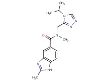 N-[(4-isopropyl-4H-1,2,4-triazol-3-yl)methyl]-N,2-dimethyl-1H-benzimidazole-5-carboxamide