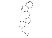 8-{[7-(cyclopropylmethyl)-2,7-diazaspiro[4.5]dec-2-yl]methyl}quinoline