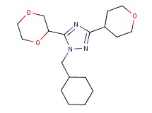 1-(cyclohexylmethyl)-5-(1,4-dioxan-2-yl)-3-(tetrahydro-2H-pyran-4-yl)-1H-1,2,4-triazole