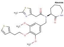N-{3,5-dimethoxy-4-[2-(3-thienyl)ethoxy]benzyl}-2-(2-methyl-1,3-thiazol-4-yl)-N-[(3S)-2-oxo-3-azepanyl]acetamide