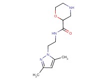 N-[2-(3,5-dimethyl-1H-pyrazol-1-yl)ethyl]morpholine-2-carboxamide