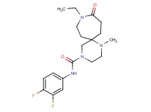 N-(3,4-difluorophenyl)-9-ethyl-1-methyl-10-oxo-1,4,9-triazaspiro[5.6]dodecane-4-carboxamide
