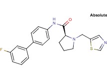 N-(3'-fluorobiphenyl-4-yl)-1-(1,3-thiazol-5-ylmethyl)-L-prolinamide