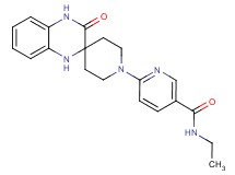 N-ethyl-6-(3'-oxo-3',4'-dihydro-1H,1'H-spiro[piperidine-4,2'-quinoxalin]-1-yl)nicotinamide