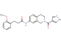 3-(2-methoxyphenyl)-N-[2-(1H-pyrazol-4-ylcarbonyl)-1,2,3,4-tetrahydro-7-isoquinolinyl]propanamide