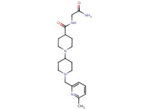 N-(2-amino-2-oxoethyl)-1'-[(6-methylpyridin-2-yl)methyl]-1,4'-bipiperidine-4-carboxamide