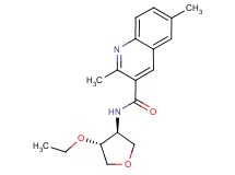 N-[(3S*,4R*)-4-ethoxytetrahydrofuran-3-yl]-2,6-dimethylquinoline-3-carboxamide