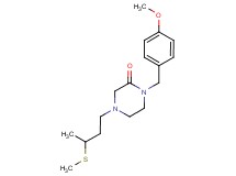 1-(4-methoxybenzyl)-4-[3-(methylthio)butyl]-2-piperazinone