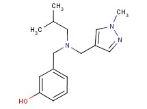 3-({isobutyl[(1-methyl-1H-pyrazol-4-yl)methyl]amino}methyl)phenol